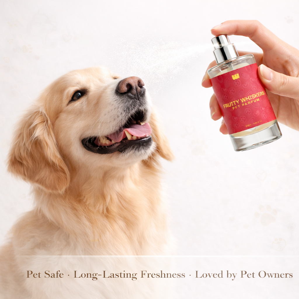 Waggleo Fruity Whiskers Pet Perfume – Apple Berry Deodorizer for Dogs & Cats