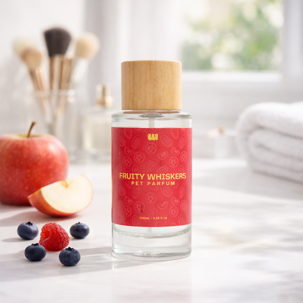 Waggleo Fruity Whiskers Pet Perfume – Apple Berry Deodorizer for Dogs & Cats
